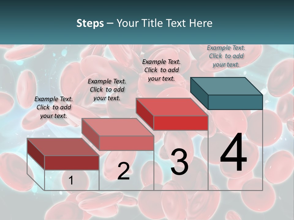 A Group Of Red Blood Cells Floating In The Air PowerPoint Template
