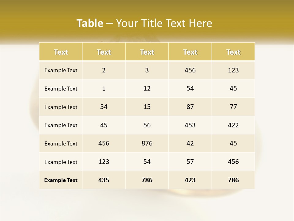 A Gold Ring With A Diamond On Top Of It PowerPoint Template