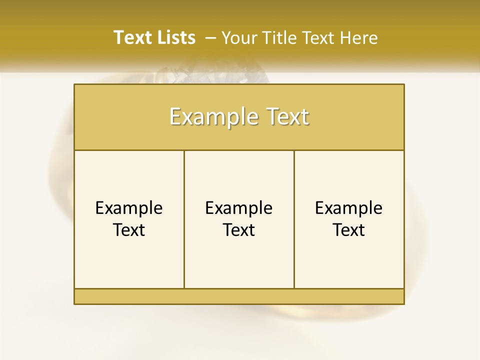 A Gold Ring With A Diamond On Top Of It PowerPoint Template