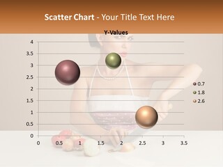 A Woman Cutting Vegetables With A Knife On A Table PowerPoint Template