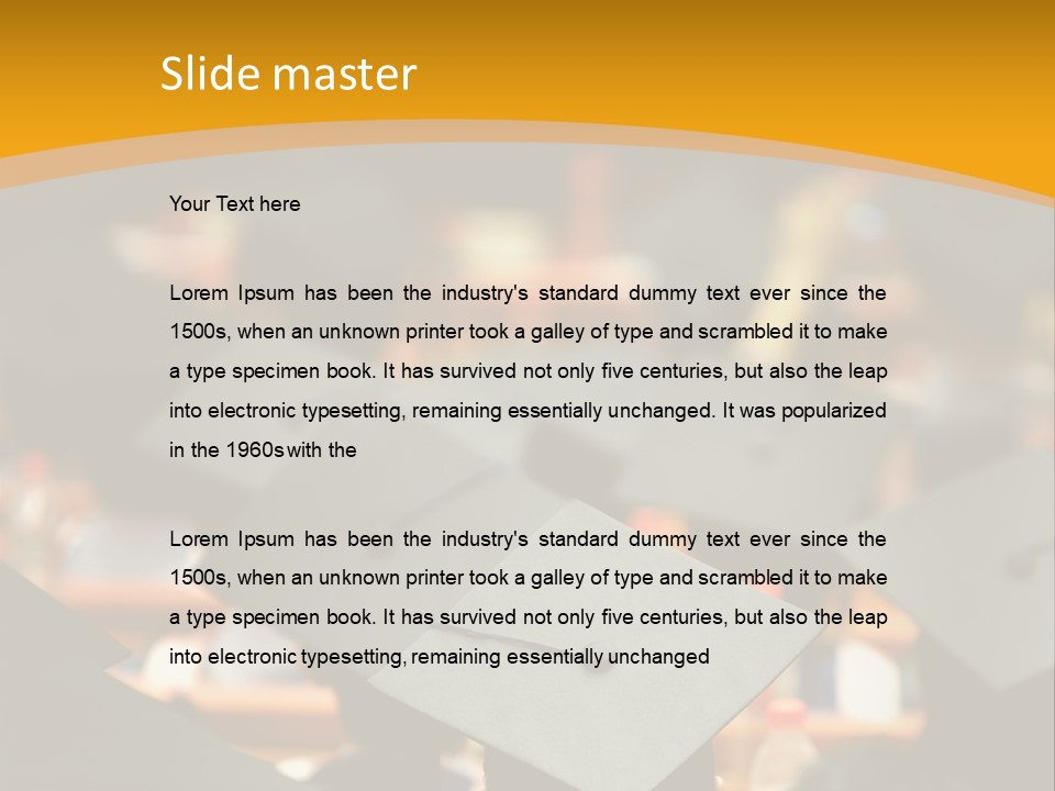 A Group Of People In Graduation Caps And Gowns PowerPoint Template