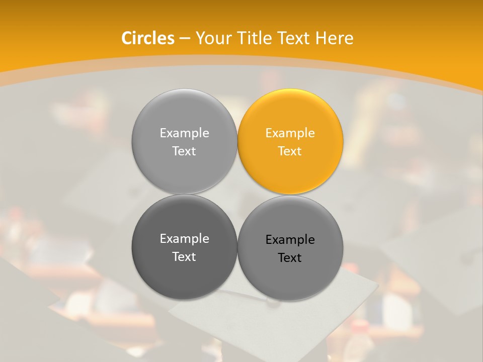 A Group Of People In Graduation Caps And Gowns PowerPoint Template