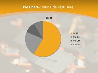 A Group Of People In Graduation Caps And Gowns PowerPoint Template