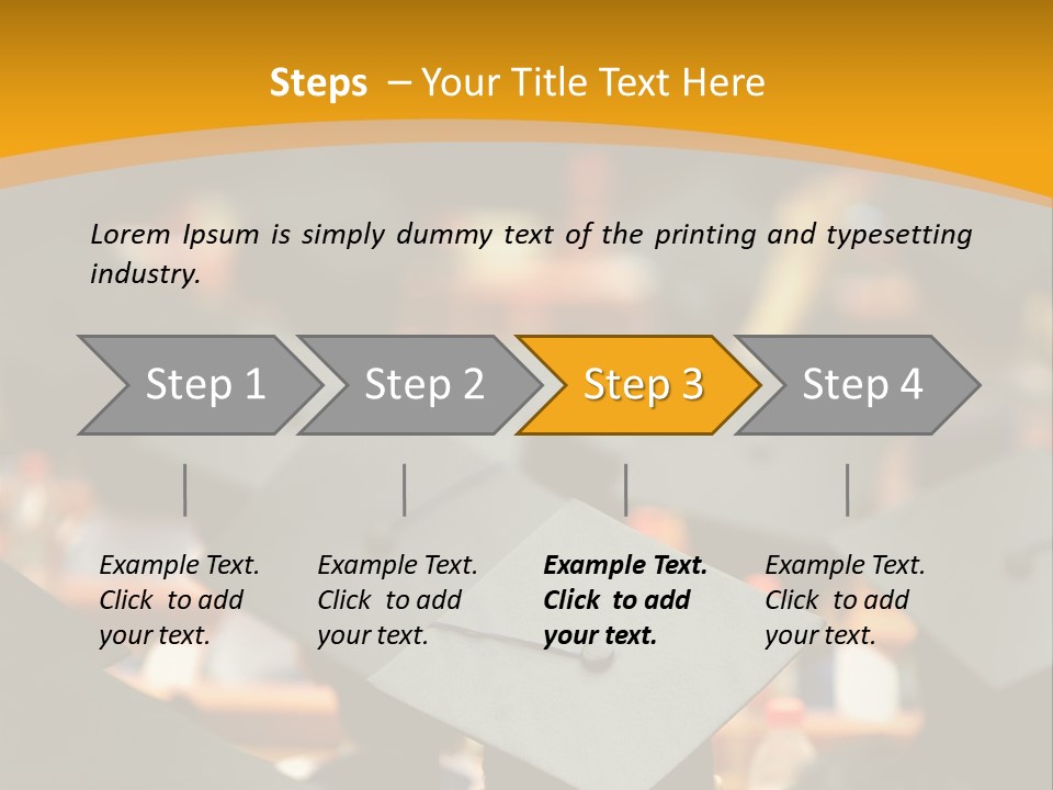A Group Of People In Graduation Caps And Gowns PowerPoint Template