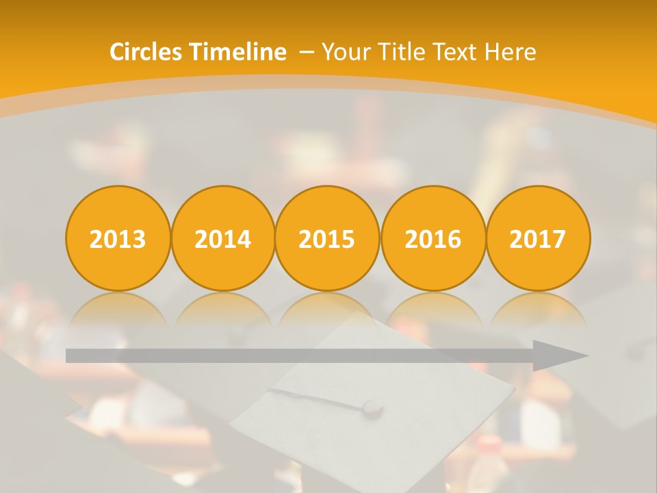 A Group Of People In Graduation Caps And Gowns PowerPoint Template