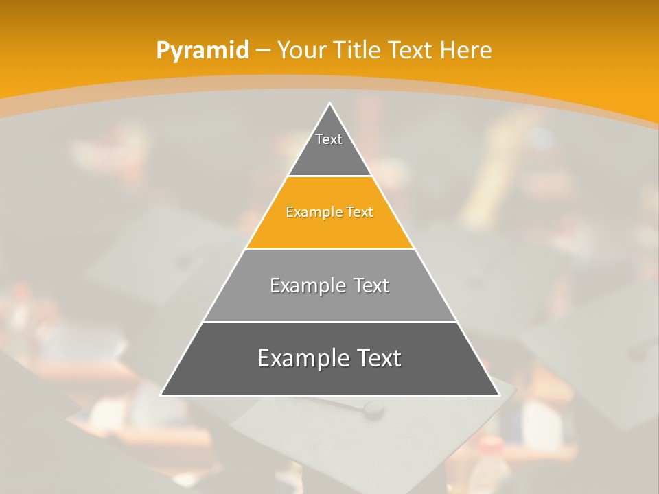 A Group Of People In Graduation Caps And Gowns PowerPoint Template