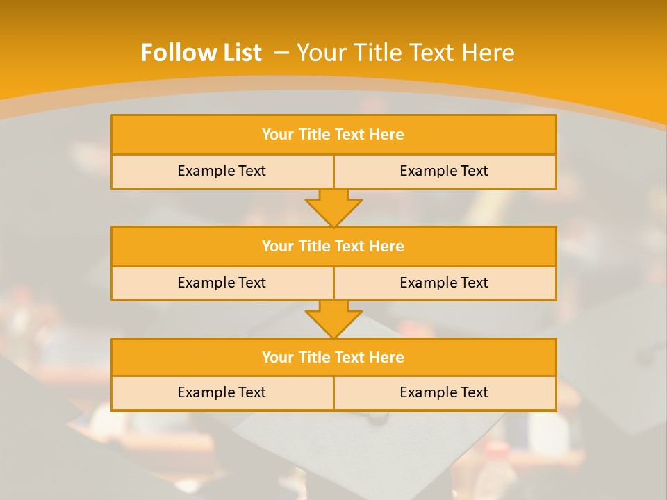 A Group Of People In Graduation Caps And Gowns PowerPoint Template