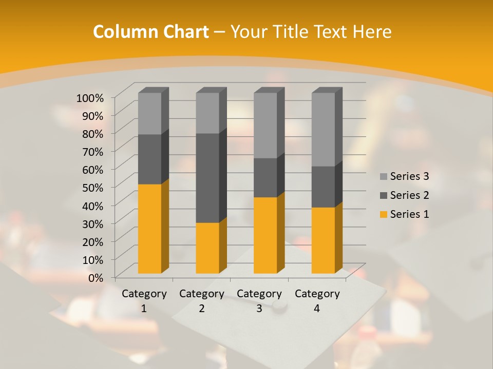 A Group Of People In Graduation Caps And Gowns PowerPoint Template