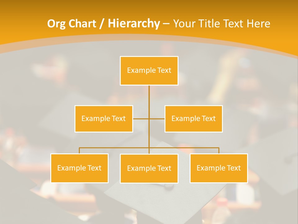 A Group Of People In Graduation Caps And Gowns PowerPoint Template