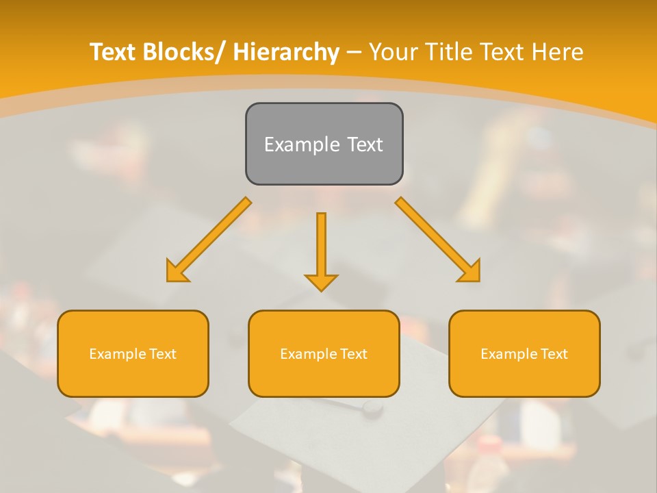 A Group Of People In Graduation Caps And Gowns PowerPoint Template
