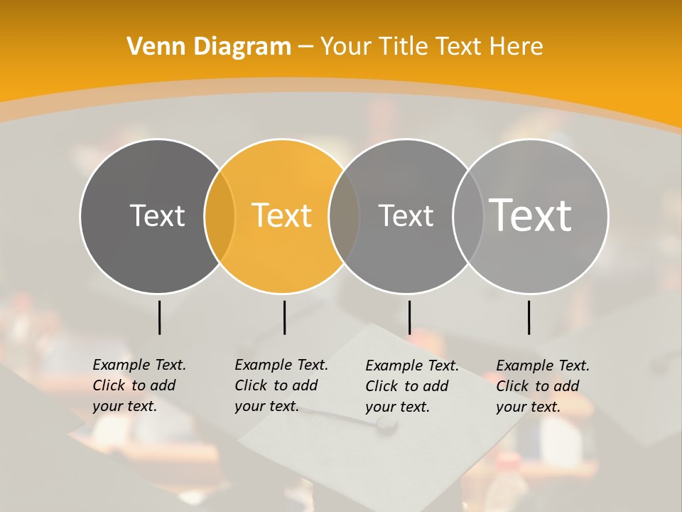 A Group Of People In Graduation Caps And Gowns PowerPoint Template