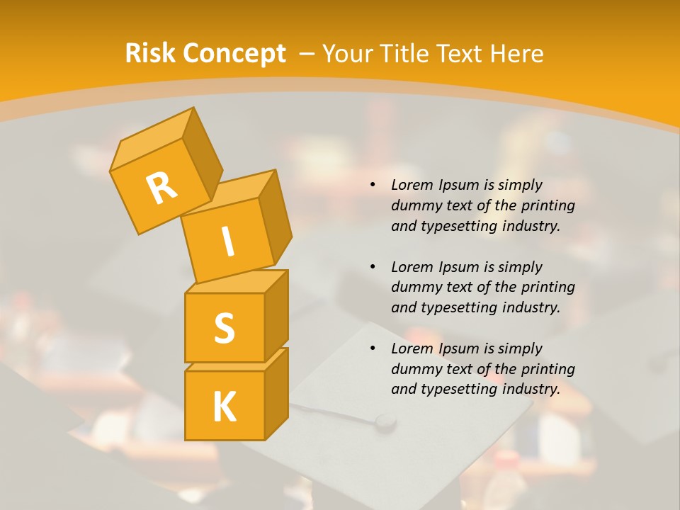 A Group Of People In Graduation Caps And Gowns PowerPoint Template