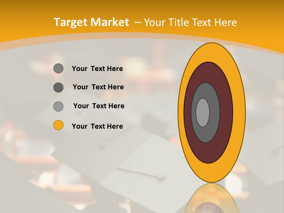 A Group Of People In Graduation Caps And Gowns PowerPoint Template