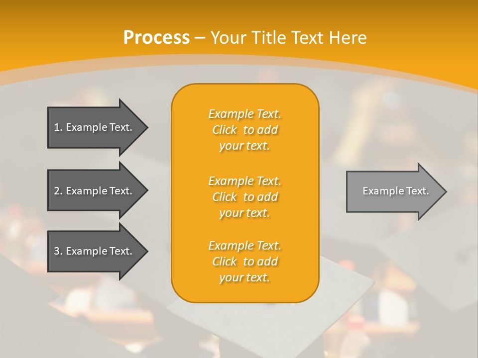 A Group Of People In Graduation Caps And Gowns PowerPoint Template