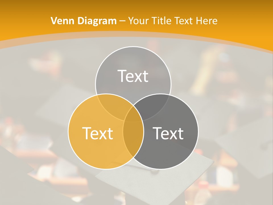 A Group Of People In Graduation Caps And Gowns PowerPoint Template