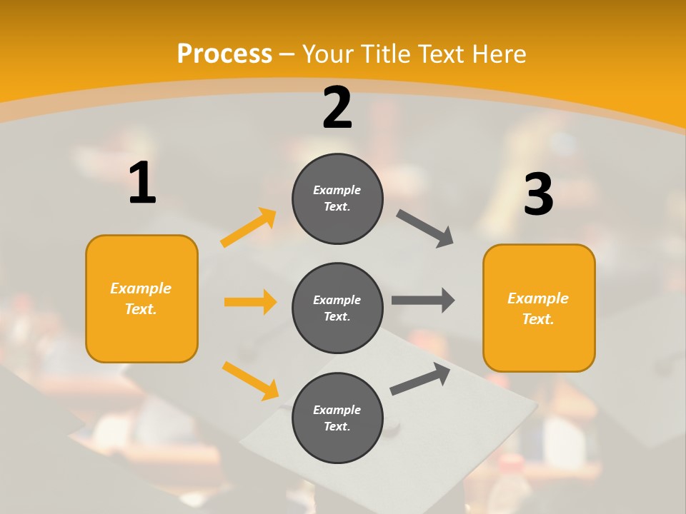 A Group Of People In Graduation Caps And Gowns PowerPoint Template