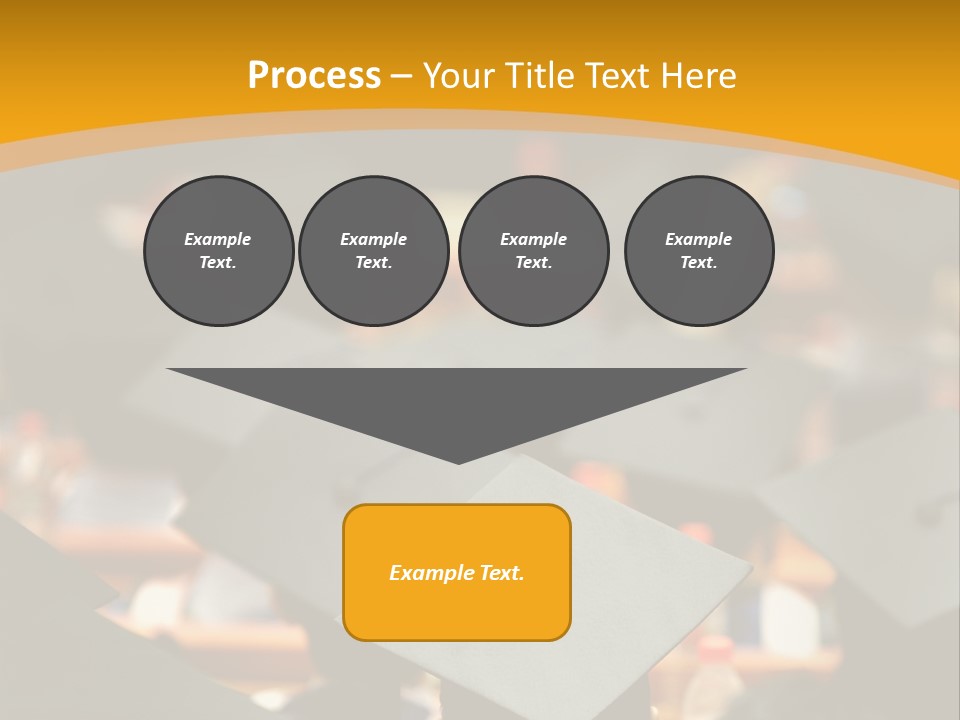 A Group Of People In Graduation Caps And Gowns PowerPoint Template