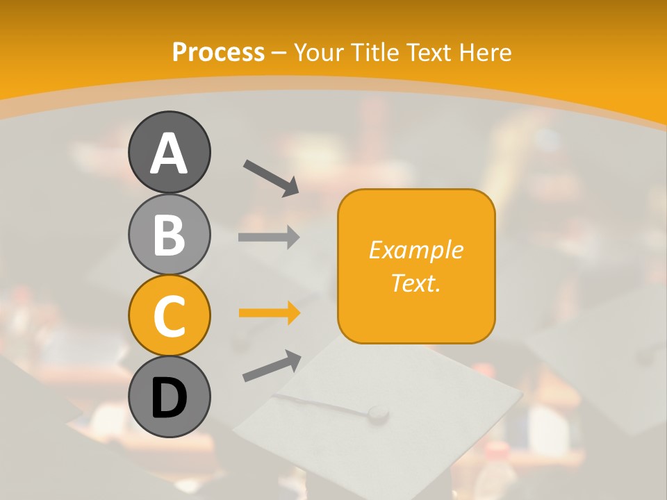 A Group Of People In Graduation Caps And Gowns PowerPoint Template