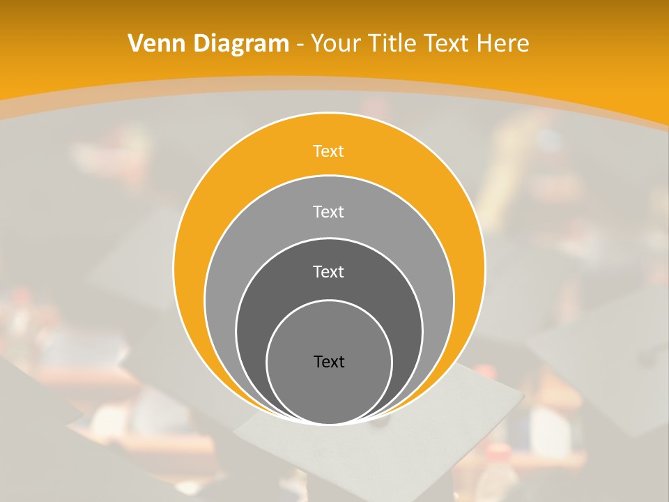 A Group Of People In Graduation Caps And Gowns PowerPoint Template