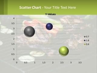 A Grill With Meat And Vegetables On It PowerPoint Template