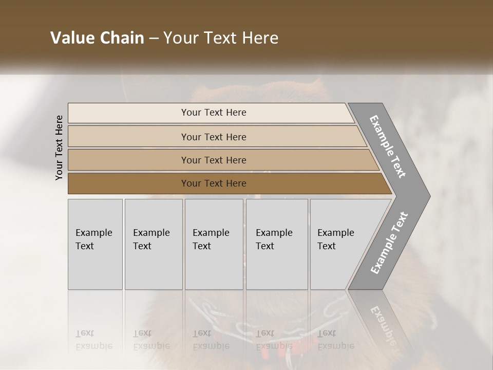 A German Shepard Dog With His Mouth Open In The Snow PowerPoint Template