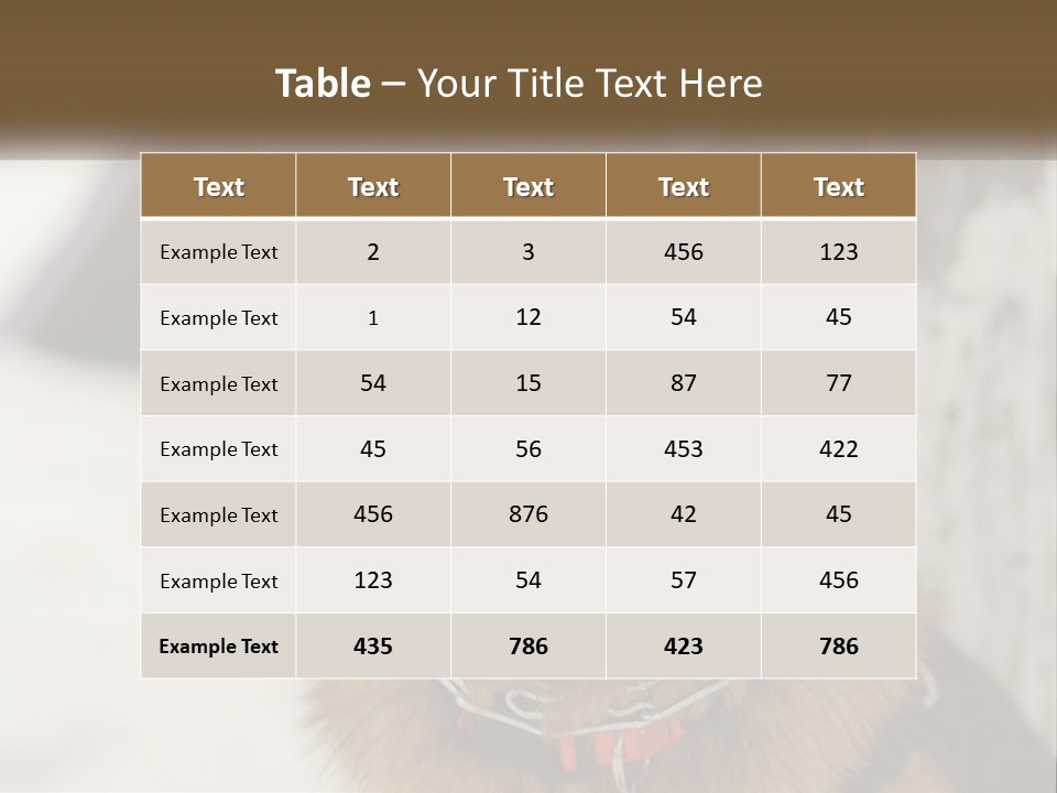 A German Shepard Dog With His Mouth Open In The Snow PowerPoint Template