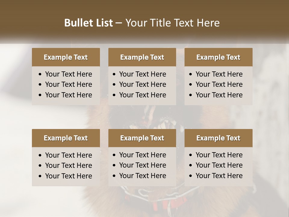 A German Shepard Dog With His Mouth Open In The Snow PowerPoint Template