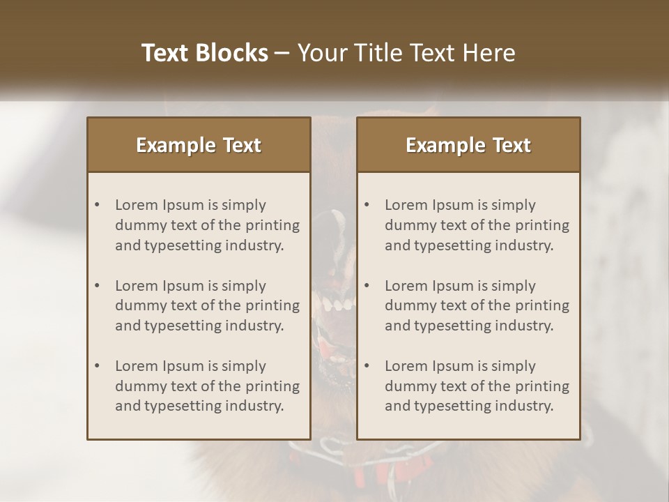 A German Shepard Dog With His Mouth Open In The Snow PowerPoint Template