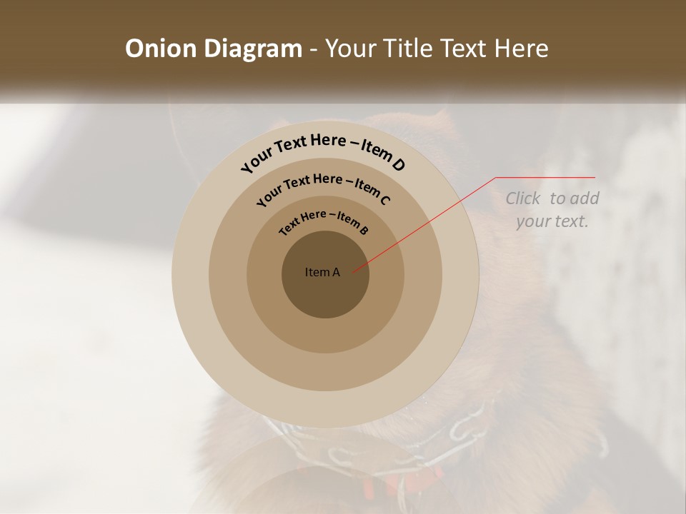 A German Shepard Dog With His Mouth Open In The Snow PowerPoint Template