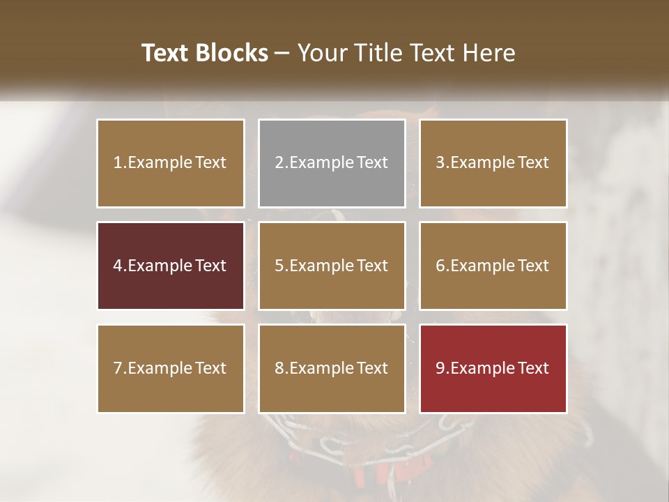 A German Shepard Dog With His Mouth Open In The Snow PowerPoint Template