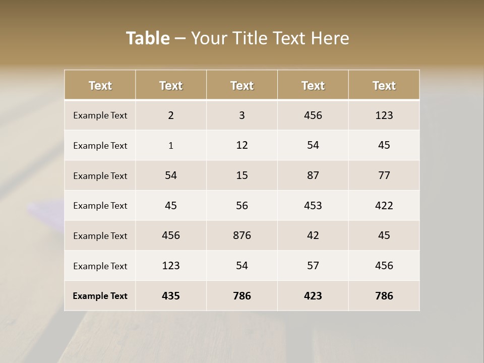 A Purple Yoga Mat On A Wooden Table PowerPoint Template