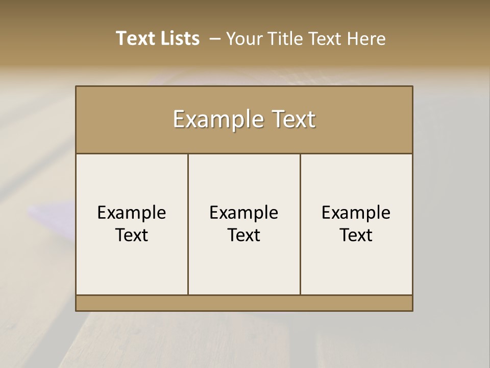 A Purple Yoga Mat On A Wooden Table PowerPoint Template
