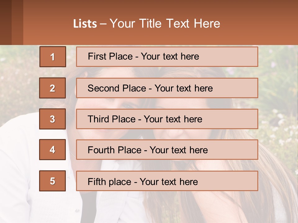 A Couple Of Women Sitting Next To Each Other PowerPoint Template