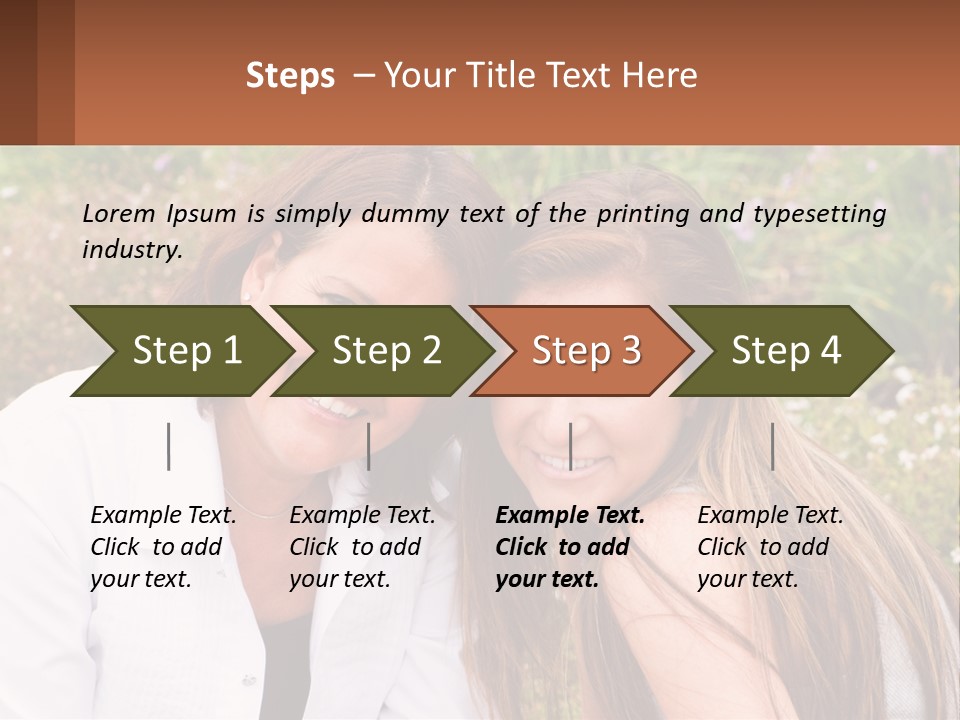 A Couple Of Women Sitting Next To Each Other PowerPoint Template