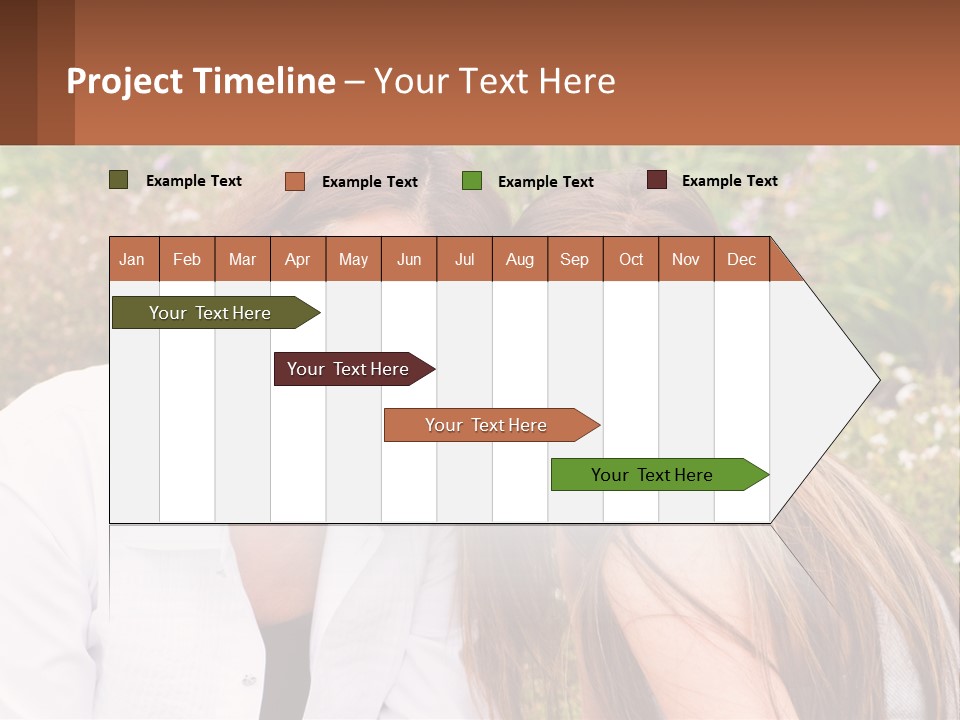 A Couple Of Women Sitting Next To Each Other PowerPoint Template