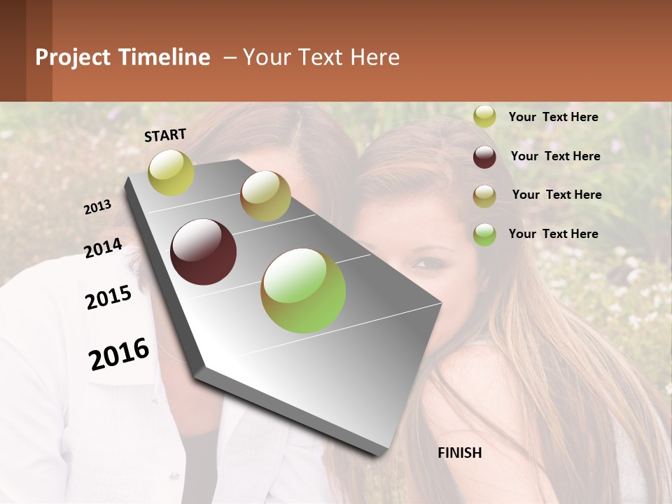 A Couple Of Women Sitting Next To Each Other PowerPoint Template
