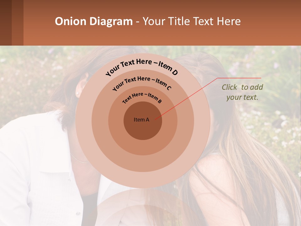 A Couple Of Women Sitting Next To Each Other PowerPoint Template