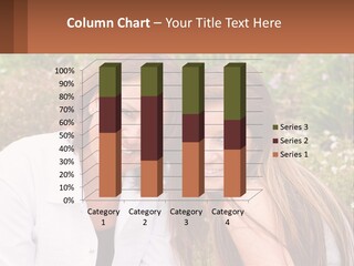 A Couple Of Women Sitting Next To Each Other PowerPoint Template