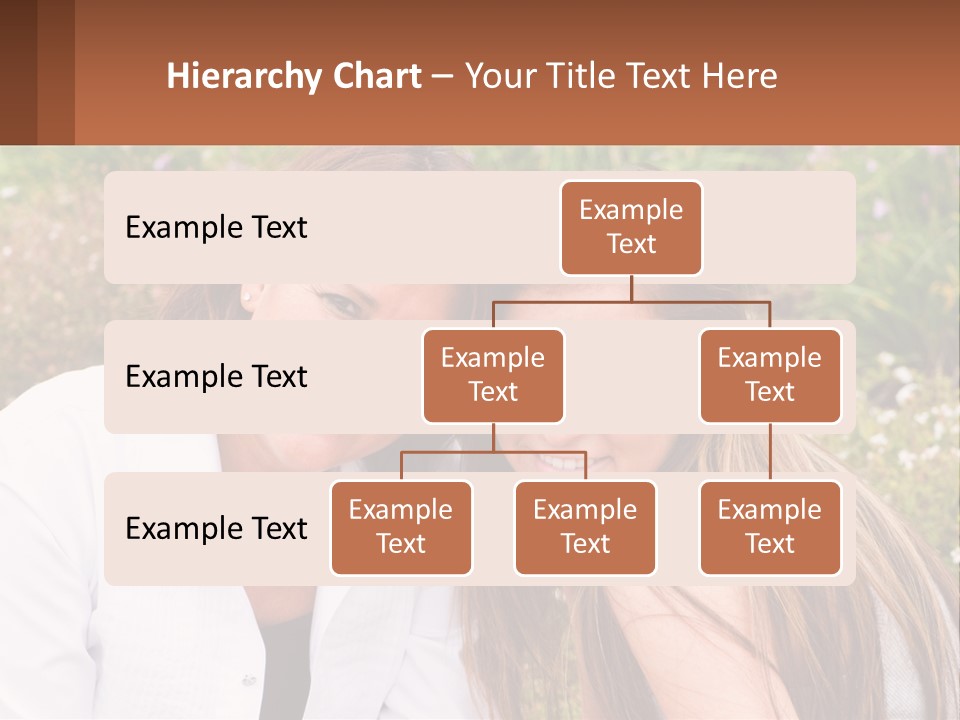 A Couple Of Women Sitting Next To Each Other PowerPoint Template