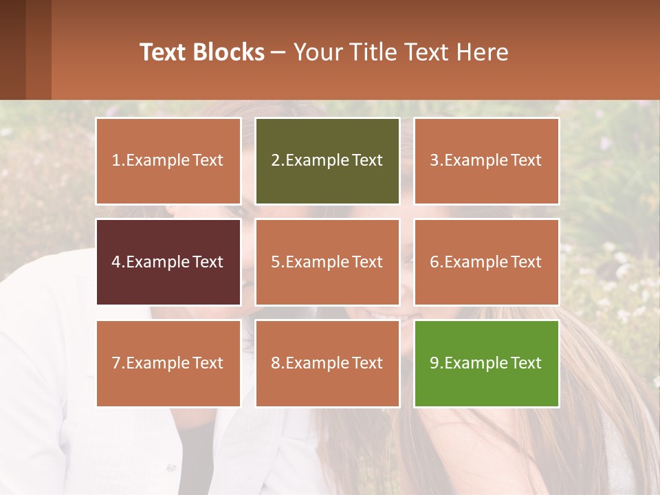 A Couple Of Women Sitting Next To Each Other PowerPoint Template