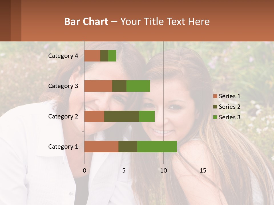 A Couple Of Women Sitting Next To Each Other PowerPoint Template