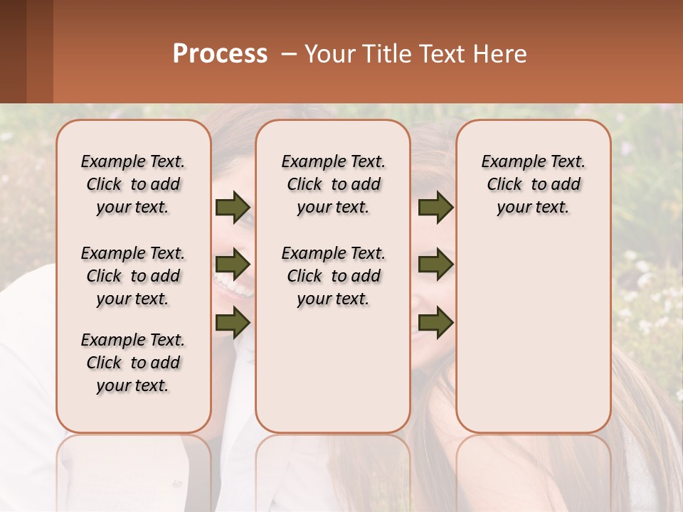 A Couple Of Women Sitting Next To Each Other PowerPoint Template
