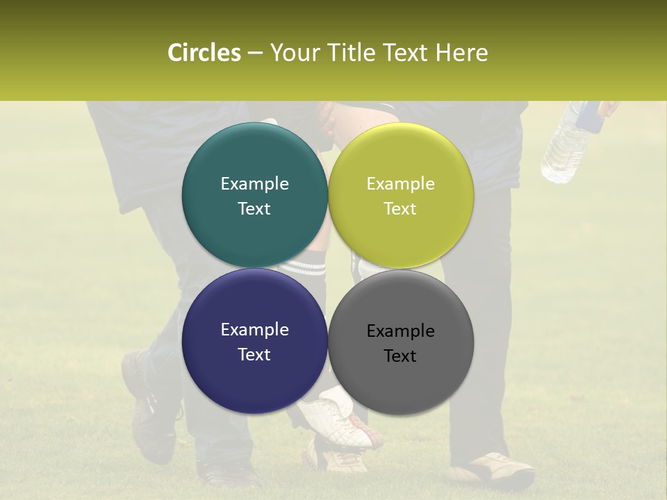 A Group Of Soccer Players Walking Across A Field PowerPoint Template