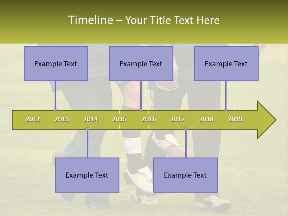 A Group Of Soccer Players Walking Across A Field PowerPoint Template
