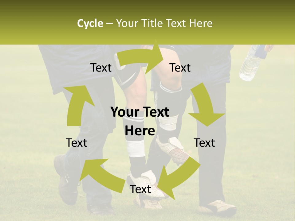 A Group Of Soccer Players Walking Across A Field PowerPoint Template