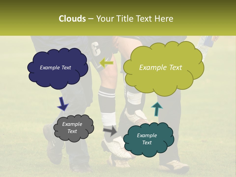 A Group Of Soccer Players Walking Across A Field PowerPoint Template