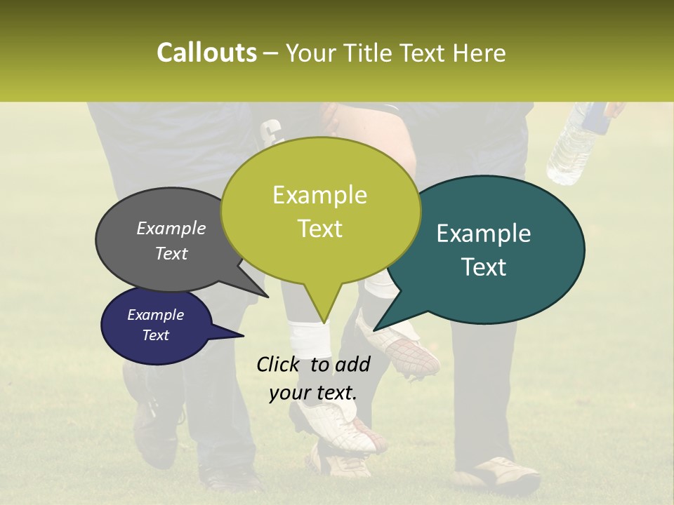 A Group Of Soccer Players Walking Across A Field PowerPoint Template