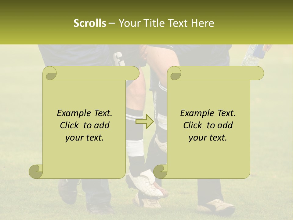 A Group Of Soccer Players Walking Across A Field PowerPoint Template