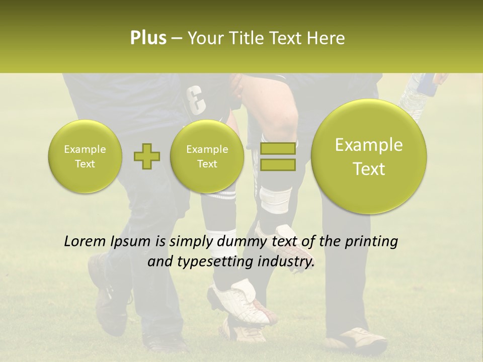 A Group Of Soccer Players Walking Across A Field PowerPoint Template