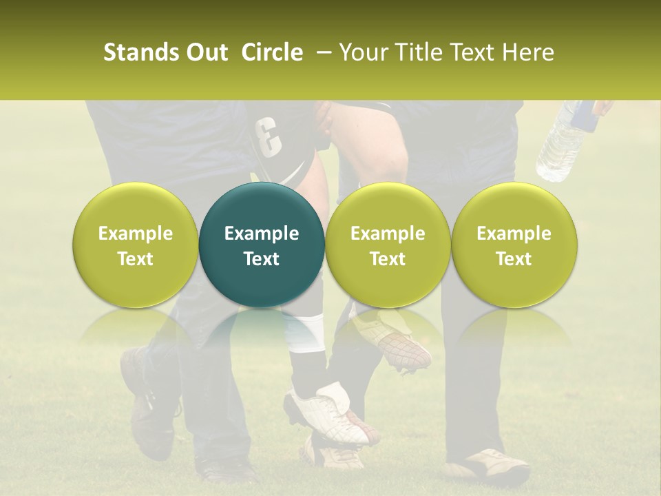 A Group Of Soccer Players Walking Across A Field PowerPoint Template